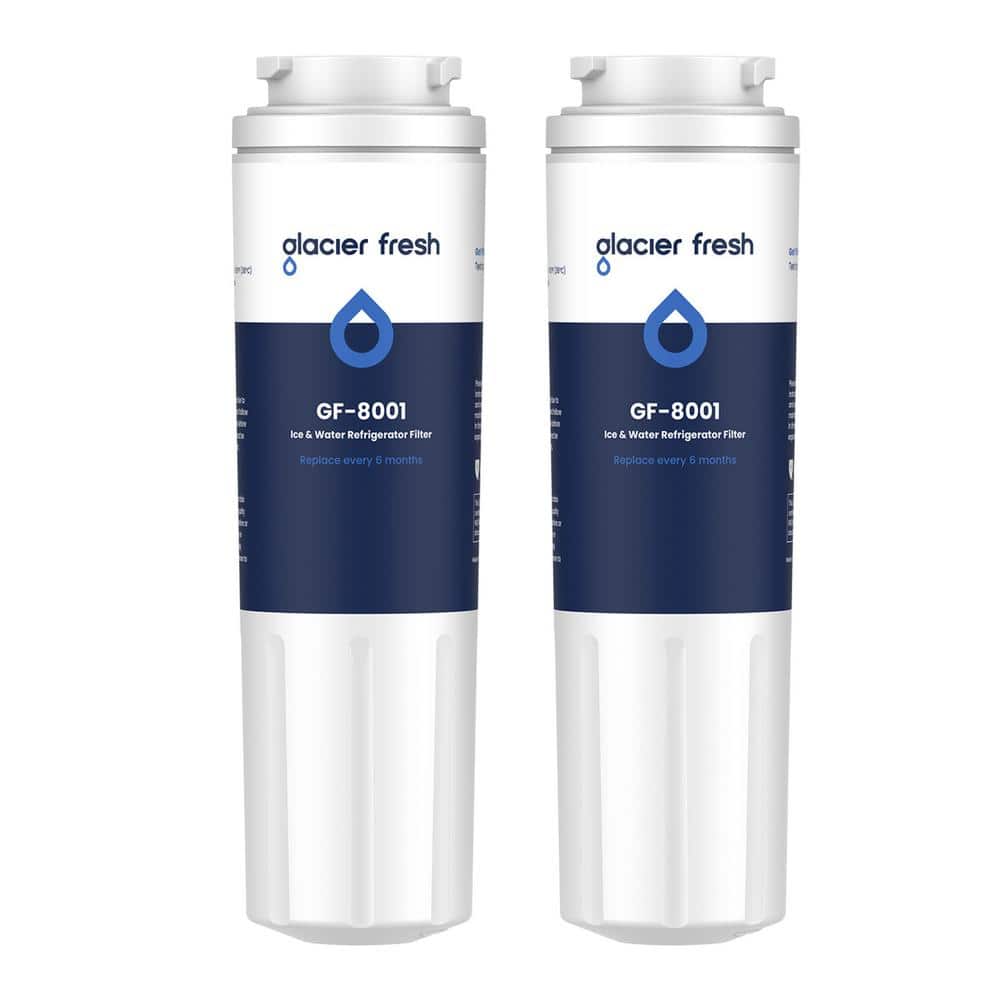 GLACIER FRESH UKF8001 Refrigerator Water Filter Cartridges ，NSF 42 Certified, 2 Packs -  Z011