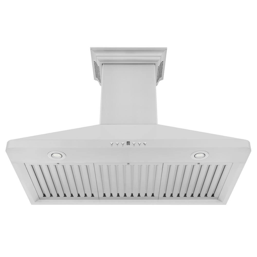 36-inch Stainless Steel Wall Mount Range Hood with Bluetooth Speakers