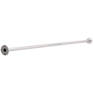 The Container Store Cylinder Rail 5 Hook Brushed Nickel, 16-3/4 x 1 x 1-1/4 H