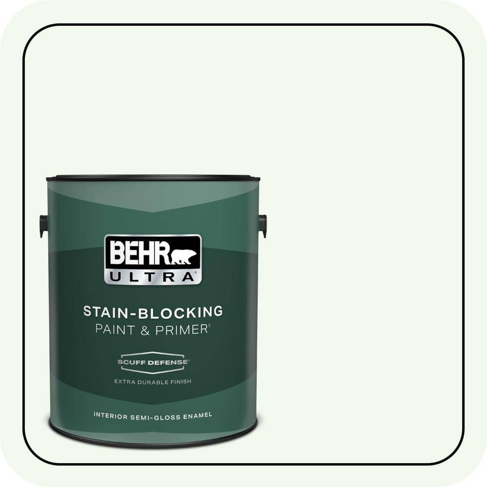 BEHR ULTRA 1 gal. #GR-W05 Unwind Extra Durable Semi-Gloss Enamel