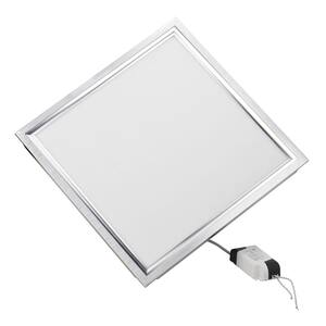 11.8 in. x 11.8 in. 12-Watt 780 Lumens Integrated LED Square Panel Light, Cool White 6000-6500K