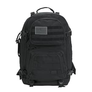 Military Tactical 20 in. Black Laptop Backpack