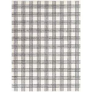 Reuben Cream 8 ft. x 10 ft. Plaid Area Rug