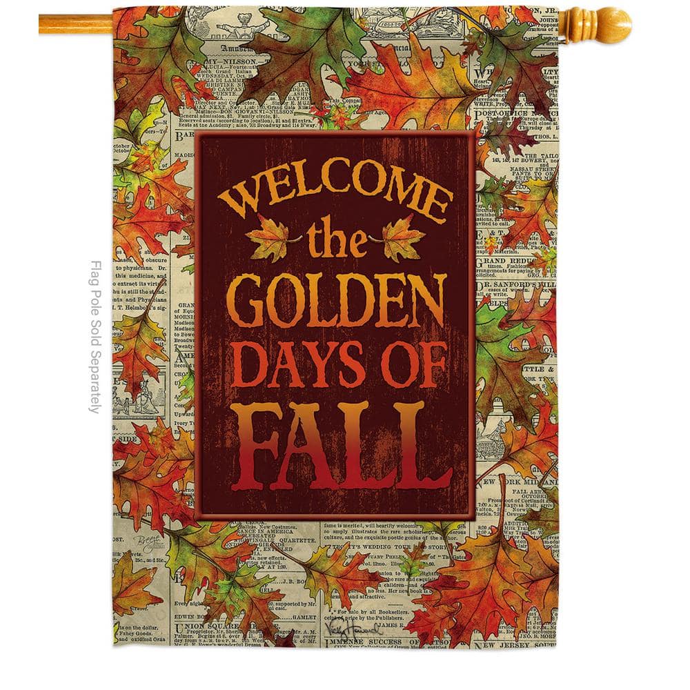 Double-Sided 40'' x 28'' Fall Polyester House Flag