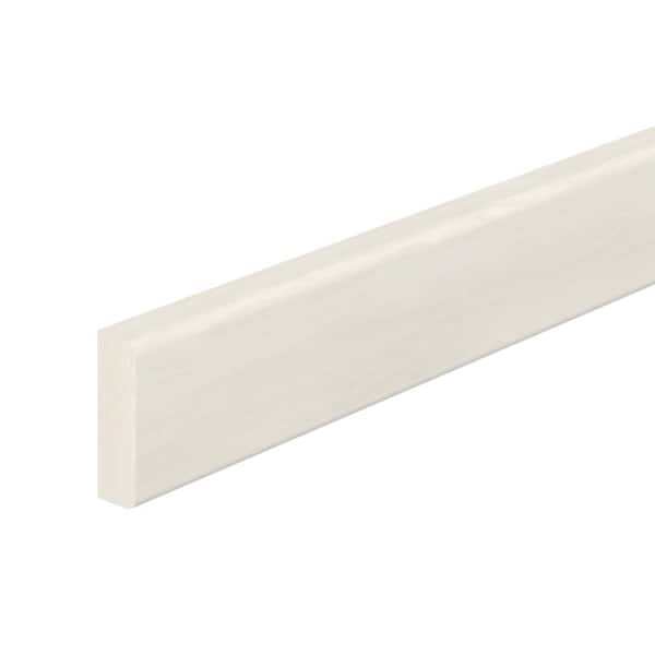 3/8 in. D x 3/4 in. W x 96 in. L Prefinished Wood White Poplar Wood Finger-Joined Screen Moulding