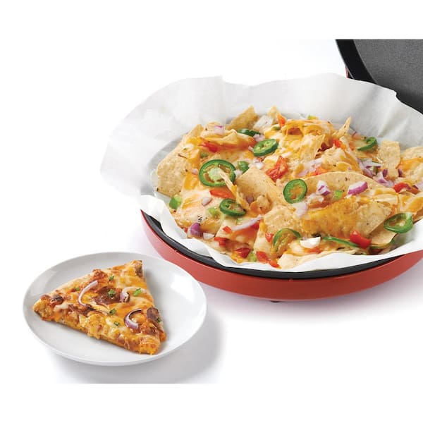 Betty Crocker 12" Pizza Maker Red BC-2958CR Nonstick Easy Fast Fun Energy Save 