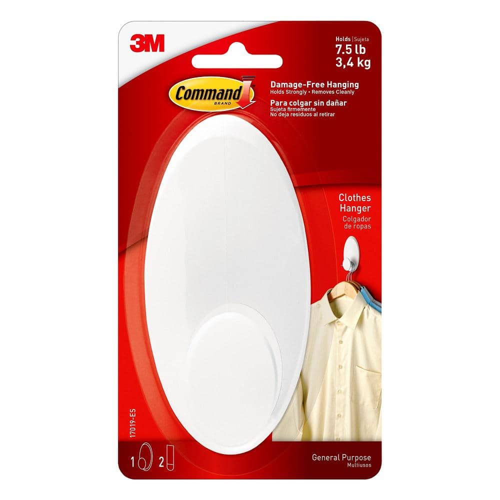 Command Shower Caddy Hanger Frosted Adhesive Bath Hook(7.5