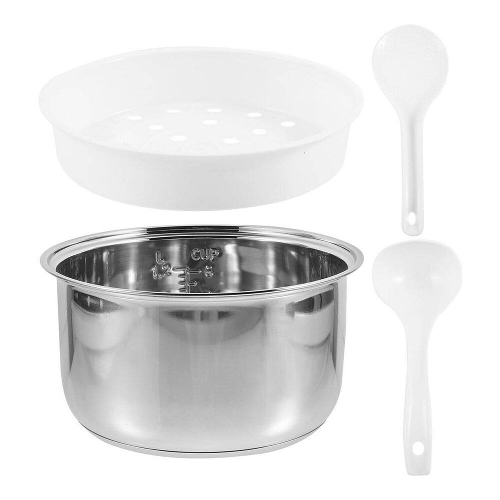 3.17 qt. Stainless Steel Rice Cooker Stock Pots Replacement Nonstick Liner for Pressure Electric Cooker Even Heating price history on PriceWatchPro