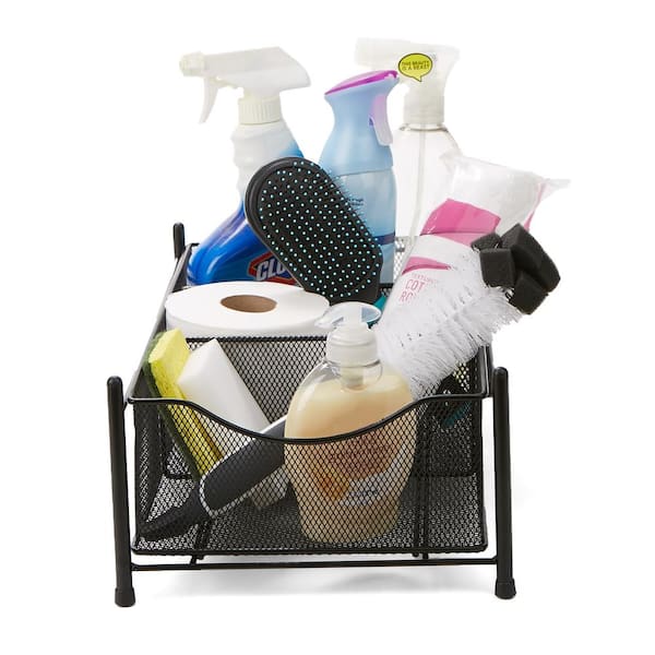 Mind Reader 2-Compartment Metal Cleaning Caddy in the Cleaning