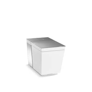 Numi 12 in. Rough In 1-Piece 1 GPF Dual Flush Elongated Toilet in White Seat Not Included