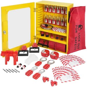 VEVOR Electrical Lockout Tagout Kit 60-Piece Safety Lockout Tagout ...