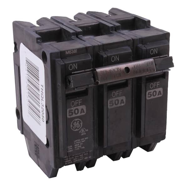 GE Q-Line 50 Amp 3 in. Triple-Pole Circuit Breaker
