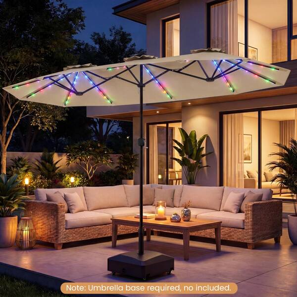 7 foot patio umbrella with lights Amazon.com : Sundale Outdoor ft Solar-Powered 24 LED Lighted Crank & Push Button Tilt for Garden, Deck, Backyard, Pool, 8 Ribs (Red) : Patio, Lawn & Garden Overall Dimension Bonosuki 7.5Ft LED Patio Market