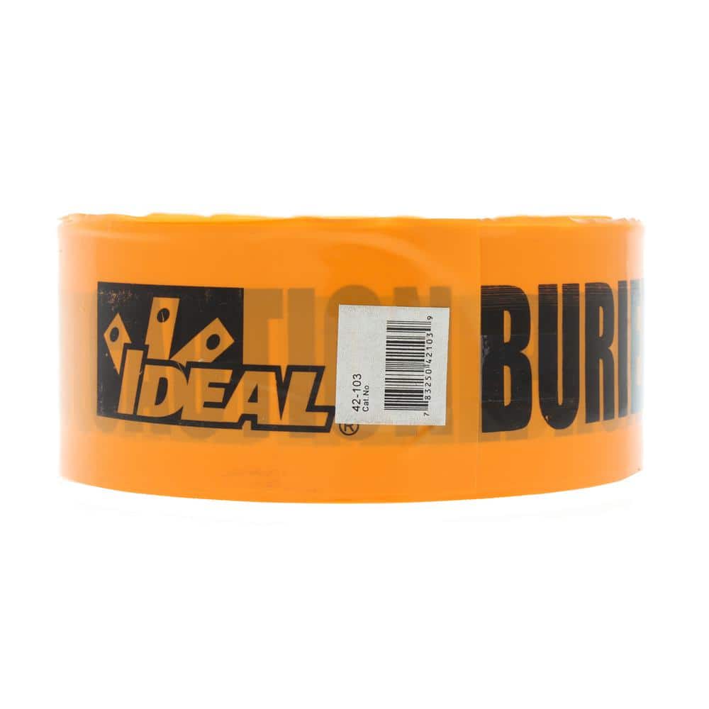 IDEAL 3 in. x 1,000 ft. NonDetect Underground Caution Buried Telephone Line, Orange 42103