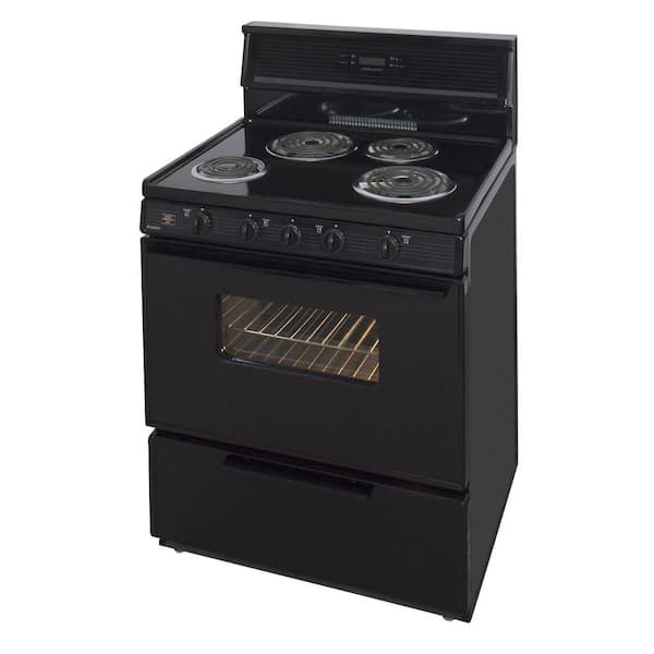 Premier 24 in. 3.0 cu. ft. Oven Freestanding Electric Range with 4 Coil  Burners - Stainless Steel