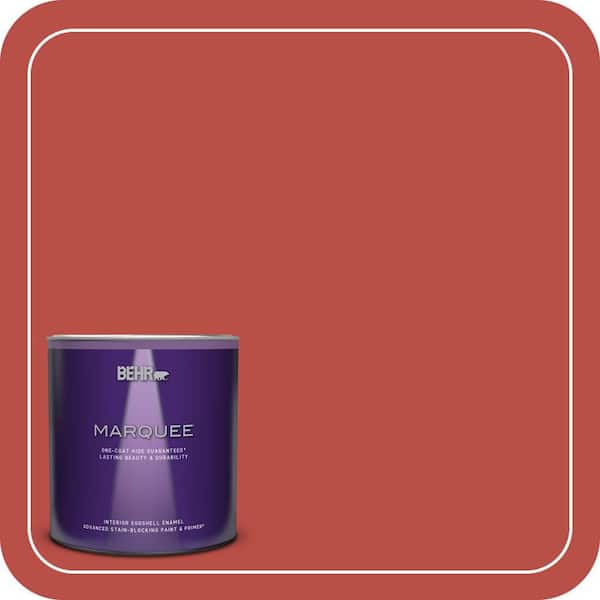BEHR MARQUEE 1 qt. Home Decorators Collection #HDC-MD-16 Cherry Red Eggshell Enamel Interior Paint & Primer