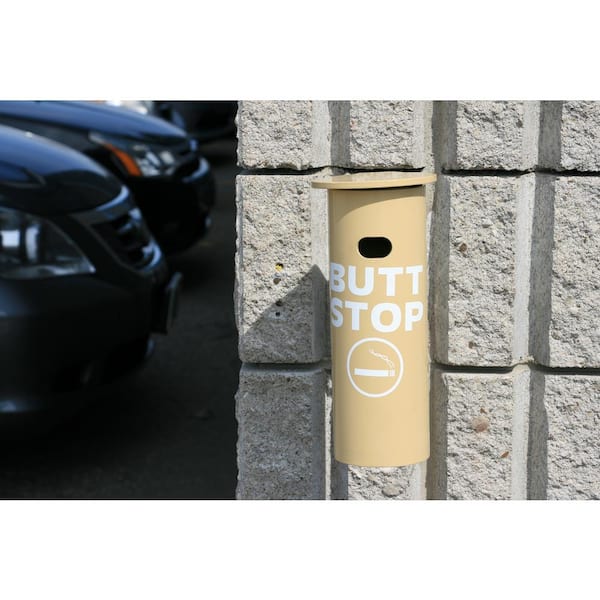 96 cu. in. Tan Side Mounted Ash Receptacle