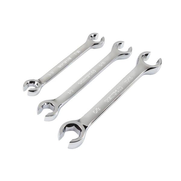 TEKTON 3/8-11/16 in. Flare Nut Wrench Set (3-Piece)