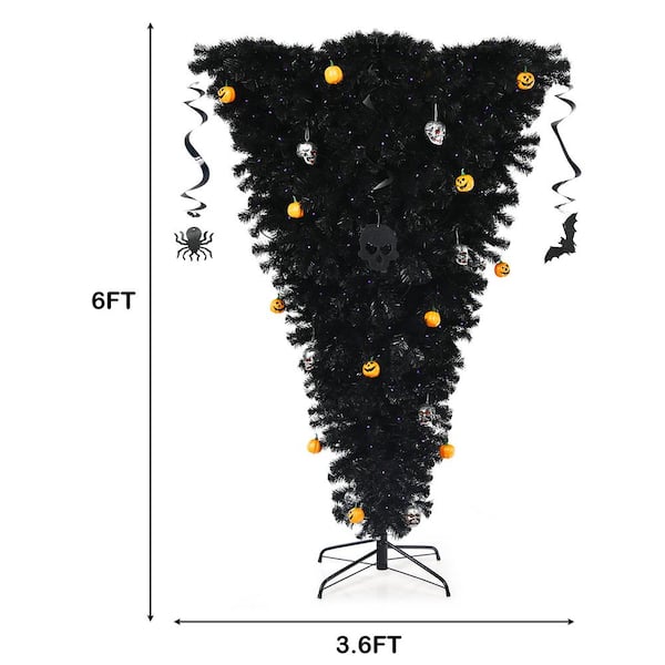 Costway 6 ft. Upside Down Artificial Christmas Tree