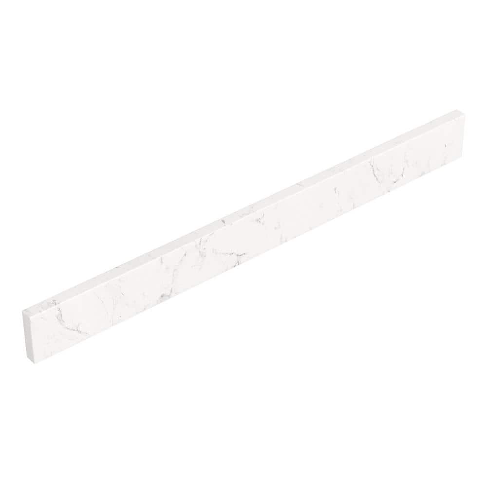 30 Inch Light-Vein Carrara Cultured Marble Backsplash