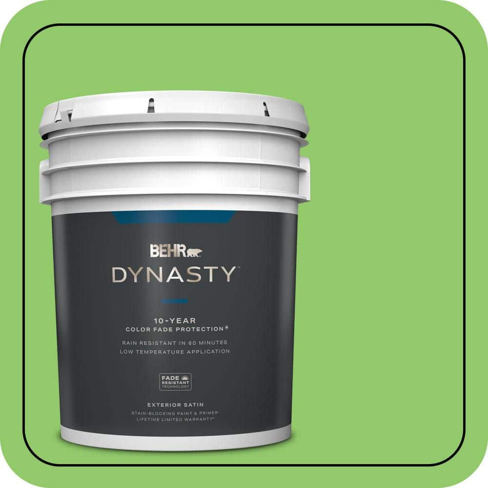BEHR DYNASTY 5 gal. #430B-5 Apple Orchard Satin Enamel Exterior Stain ...