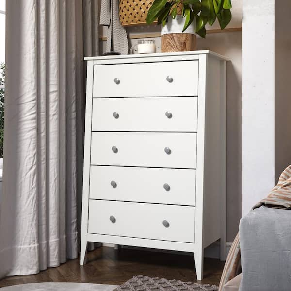 white christmas dresses Cary Five-Drawer Chest — Haven's Furniture