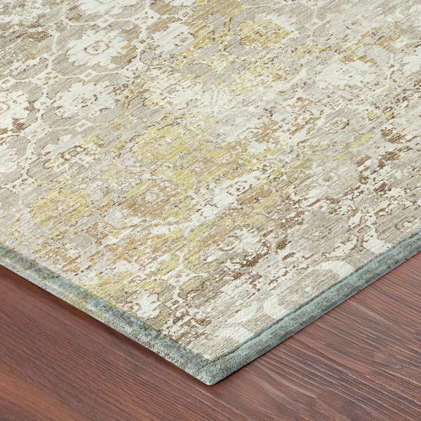 Chantille Machine Washable Indoor/Outdoor Abstract ACN2786 Ivory 10 ft. x 14 ft. Area Rug