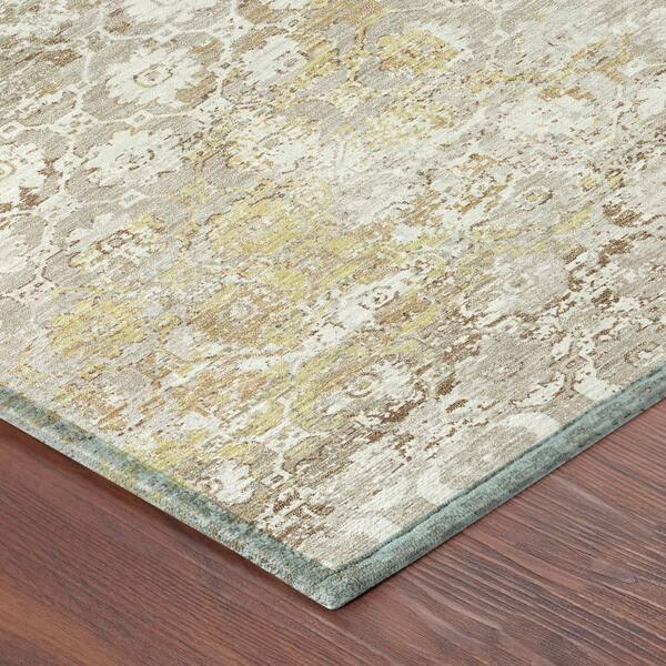 Chantille Machine Washable Indoor/Outdoor Abstract ACN2786 Ivory 5 ft. x 7 ft. 6 in. Area Rug