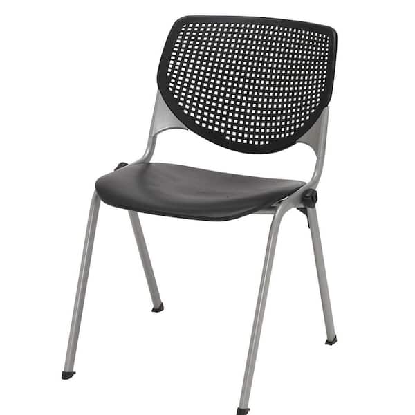 Unbranded KOOL Black Polypropylene Seat Guest Chair