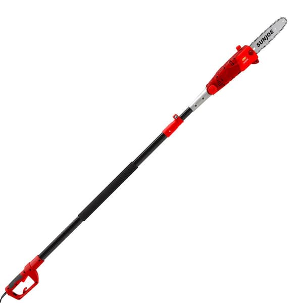 Sun Joe 10 in. 8 Amp Electric Pole Saw in Red (Factory Refurbished)