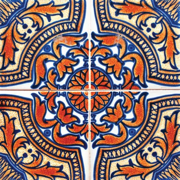 MI ALMA Orange HA7 6 in. x 6 in. Vinyl Peel and Stick Tile (24 Tiles, 6 sq.ft./pack)