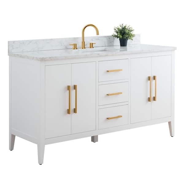 Vanity Art 60 in. W x 22 in. D x 34 in. H Single Sink Bathroom