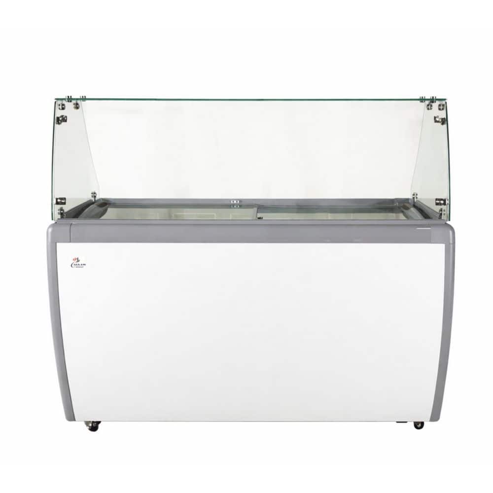 Cooler Depot 60 in. 16.6 cu. ft. 10 Tub Manual Defrost Ice Cream