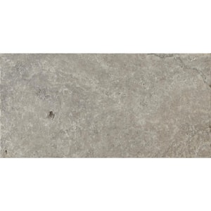 Trav Ancient Tumbled Silver 7.99 in. x 15.98 in. Travertine Floor and Wall Tile (0.89 sq. ft.)