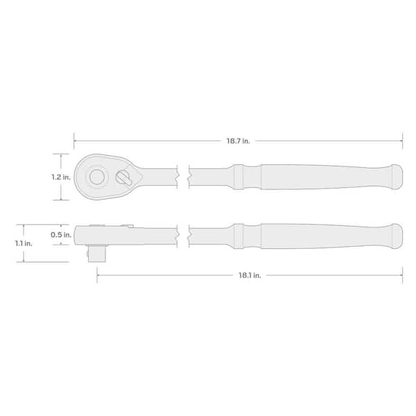 TEKTON Straight Pointed Pick (1/8 Inch x 3 Inch) | PNH21101 | Made in