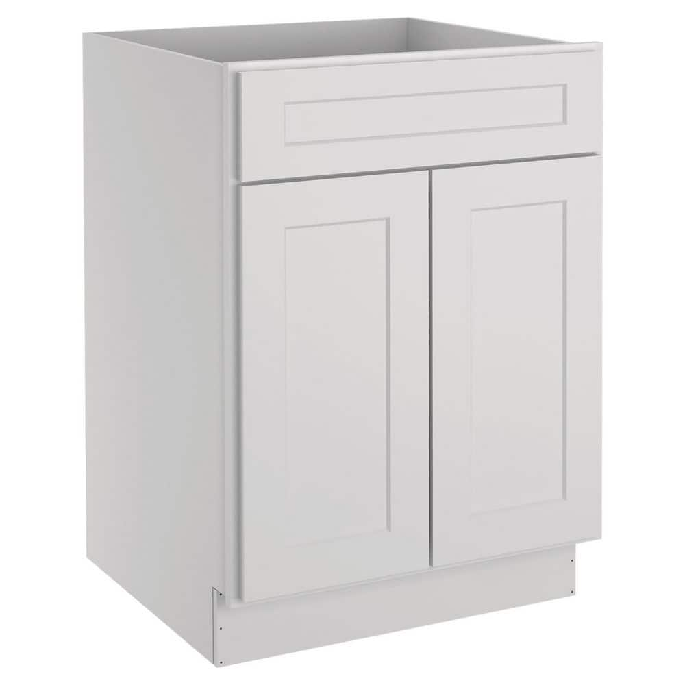 HOMEIBRO 24 in. W x 24 in. D x 34.5 in. H in Shaker Dove Plywood Ready ...