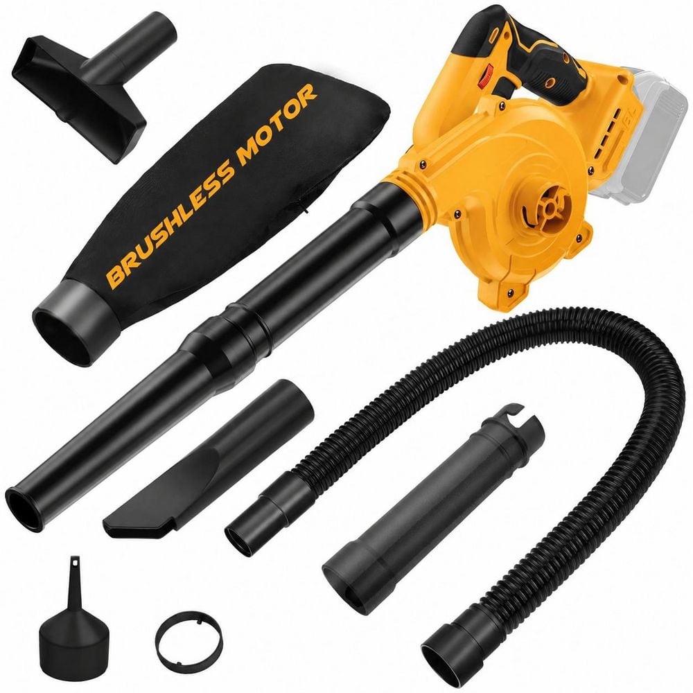 Cordless Leaf Collecting Tool, 2-in-1 Blower and Vacuum, Brushless Motor, 6 Speeds, for Dewalt 20V Series price history on PriceWatchPro