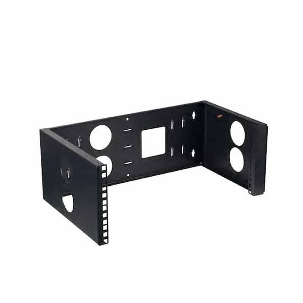 6U Open Wall Mount Bracket – 19.72 in. Standard, Hinged/Reversible Open‑Frame Rack, Structured Media Enclosure