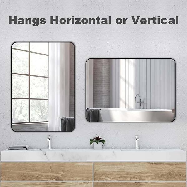 Seafuloy 36 in. H x 24 in. W Classic Modern Corner Rectangular 