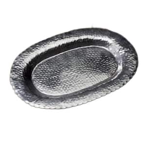 Amelia 13 in. W x 0.5 in. H x 20 in. D Oval silver Stainless Steel Dinnerware and Serving Storage