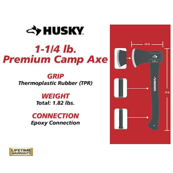 1-1/4 lb. Premium Camp Axe with 14 in. Fiberglass Handle