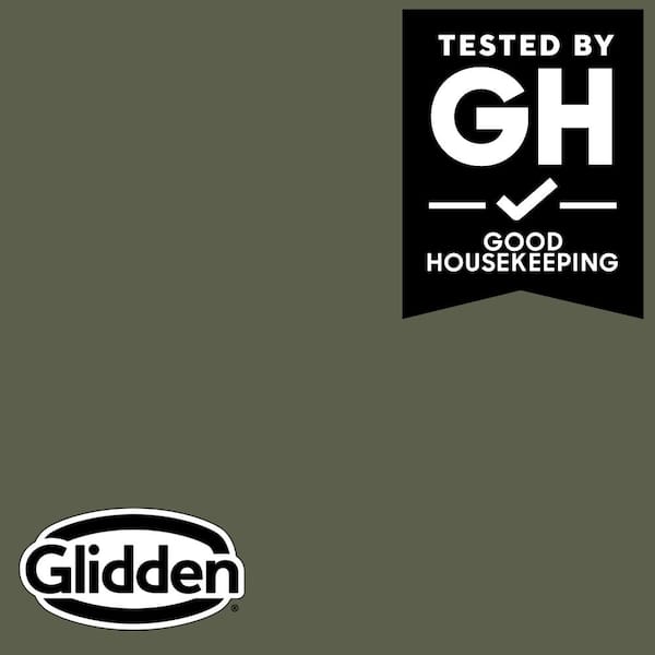 Glidden Premium 1 qt. PPG1127-7 Fresh Basil Flat Interior Latex Paint