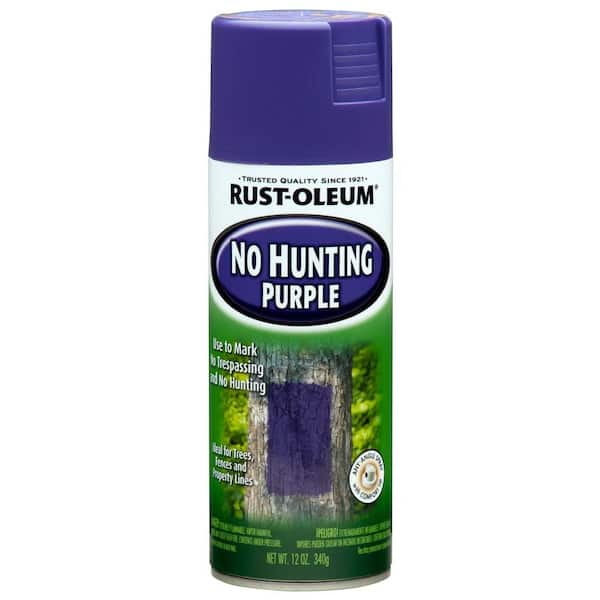 Rust-Oleum No Hunting Purple Spray Paint 12 oz (6 Pack)