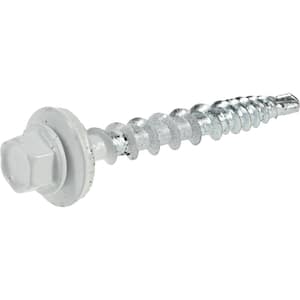 #10 x 1-1/2 in. White Head Roofing Screw 1 lb.-Box (98-Piece)