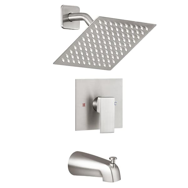 Water Harmony 3-Handle 2-Spray Tub and Shower Faucet in Brushed Nickel Water Harmony 3-Handle 2-Spray Tub and Shower Faucet in Brushed Nickel