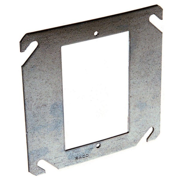 RACO 4 in. Square Single Device Mud Ring, Flat