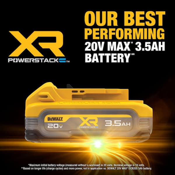 DEWALT - 20V Max XR Powerstack Lithium-Ion 3.5 Ah Battery Pack (2-Pack)