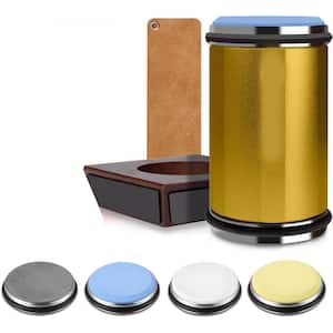 Diamond Ceramic Kitchen Knife Sharpener Kit Roller Design Multi-Angle 4-Disc Sharpening Tool with Leather Strop