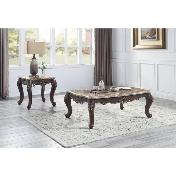 cherry wood marble top furniture