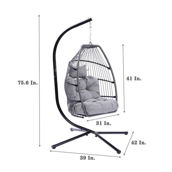 High Quality Outdoor Indoor Wicker Swing Egg chair WBY-W41940788 - The Home  Depot